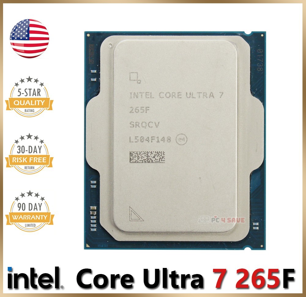 Intel Core Ultra 7 265F CPU SRQCV Arrow Lake 20-Core Processor LGA 1851 (NO GPU)