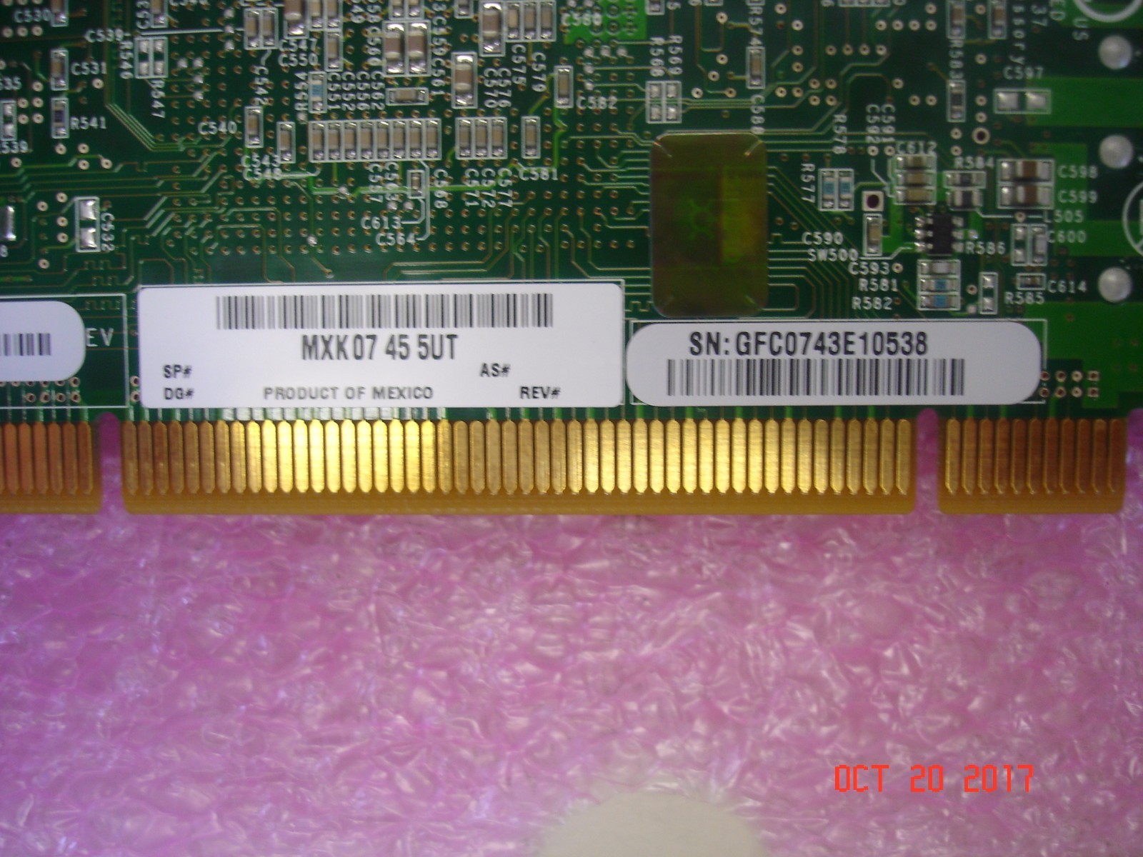 AB379-60101 HP PCI-X 2.0 DUAL PORT 4GB FC HOST BUS ADAPTER AB379A FC2410401-70