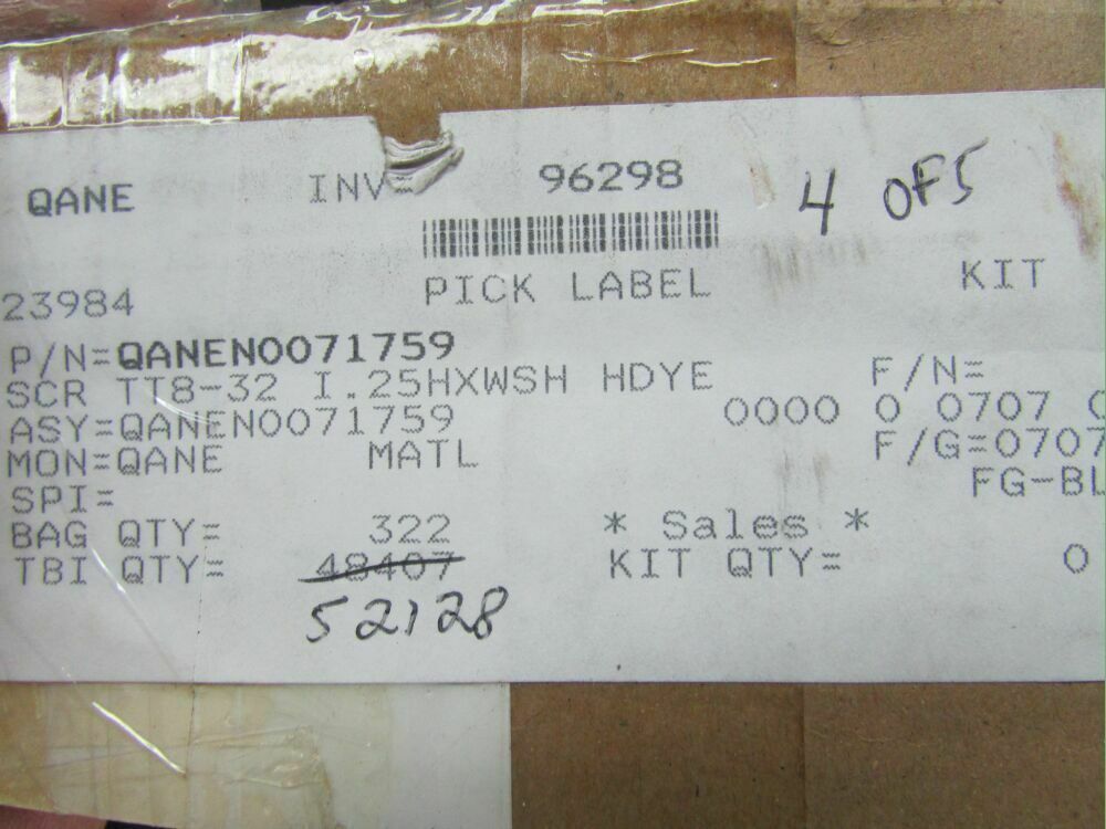 Lot 100 #8-32 x 1/4 Hex Washer Head Self Threading Machine Screws Thread Forming