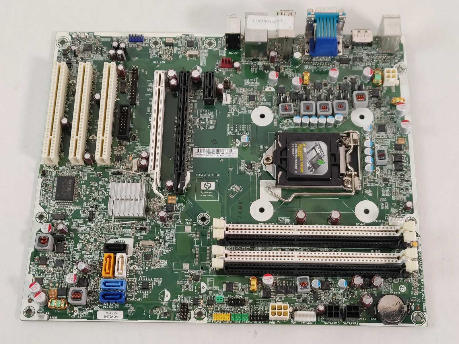 HP 505799-001 Elite 8100 CMT LGA 1156 DDR3 Desktop Motherboard