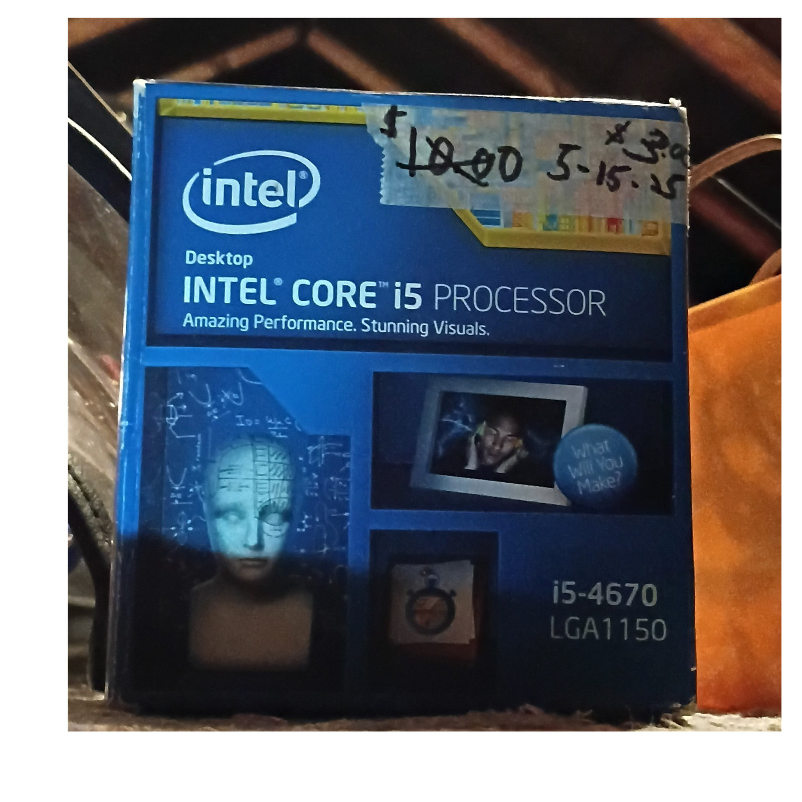 Intel Core i5-4670 4-Core 3.4GHz LGA1150 Desktop CPU Processor SR14D