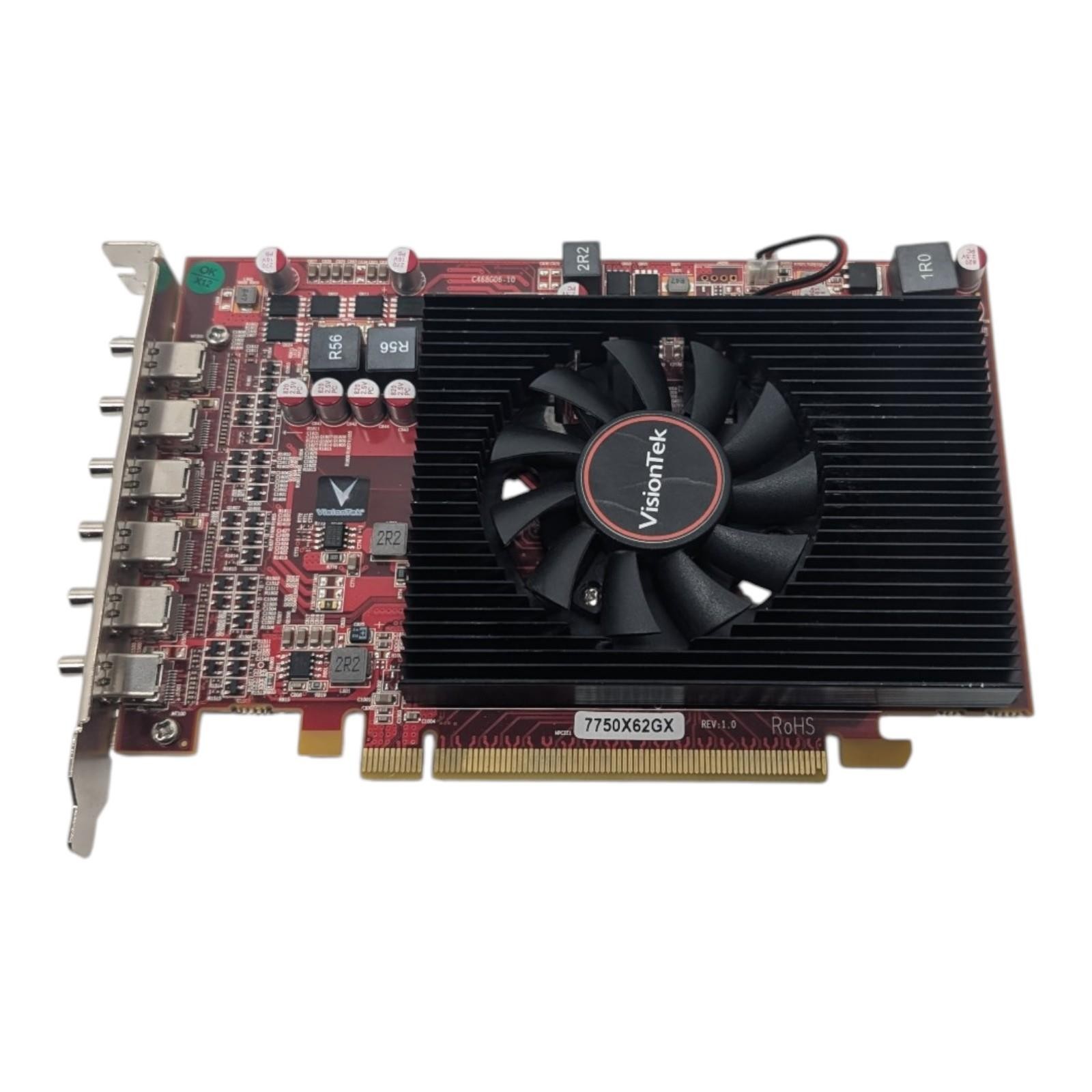 VisionTek 7750X6 7750X62PC PCIe Graphics Card 2GB 6*miniDP