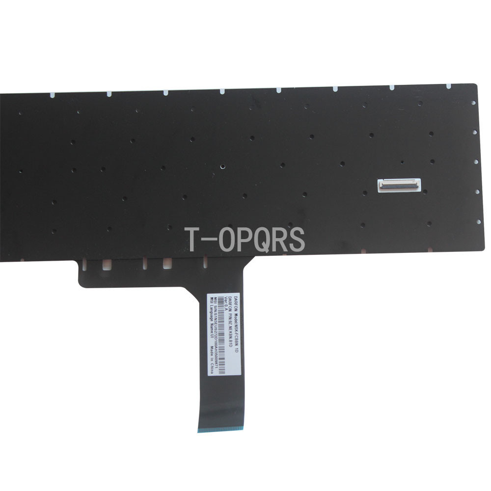 FOR MSI GS75 Stealth 10SE 10SF 8SE 8SG MS-17G1 Keyboard W/ Per-Key RGB Backlight