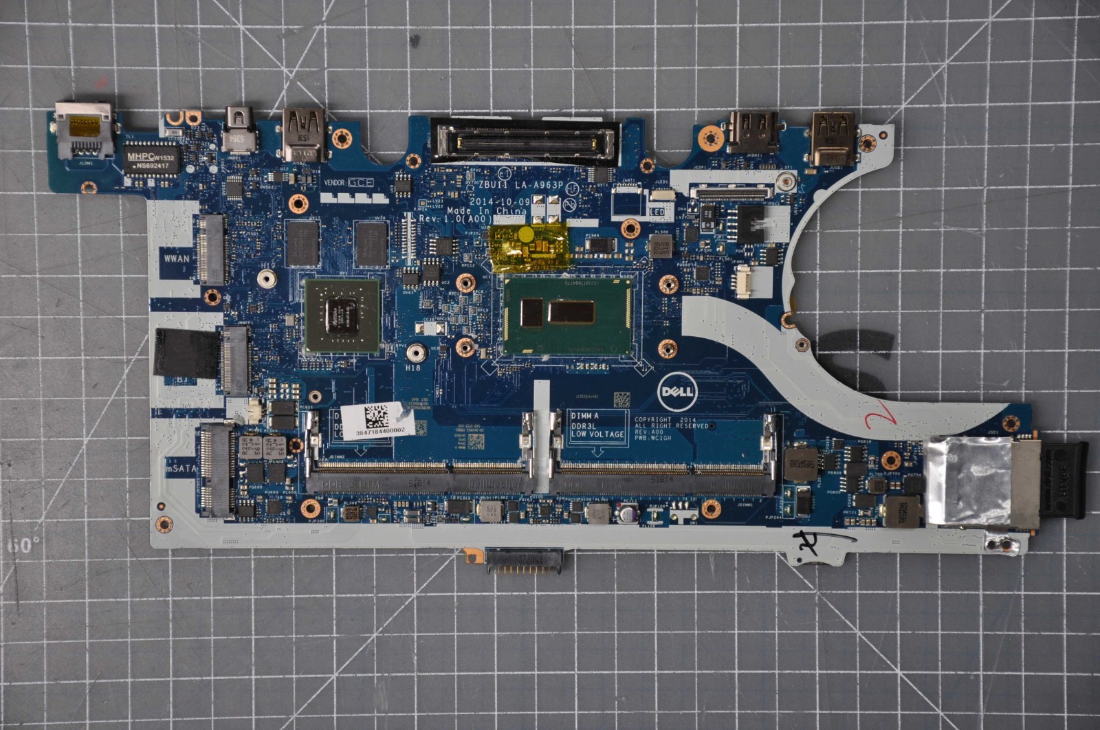Dell OEM Latitude E7450 Motherboard System Board with i7 2.6GHz Grade A KVR03