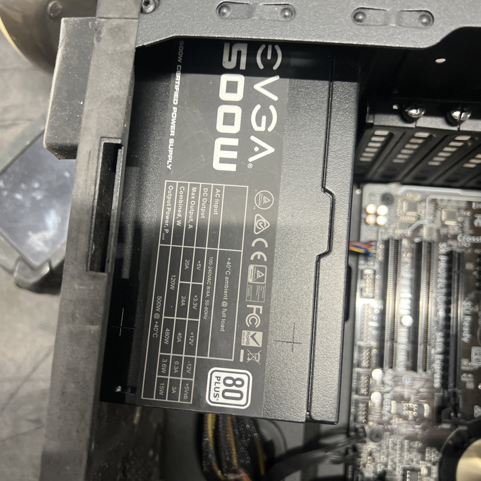 EVGA 500 W1 80Plus 500W Power Supply – 100-W1-0500-KR