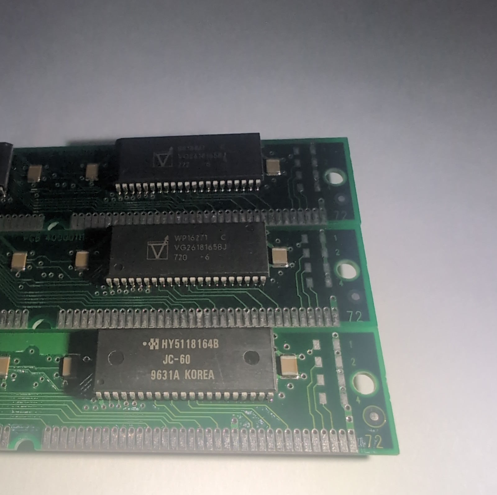 Vintage PNY 8MB 72-Pin SIMM RAM EDO 60ns Lot Of 3 24MB Total Hyundai Made In USA