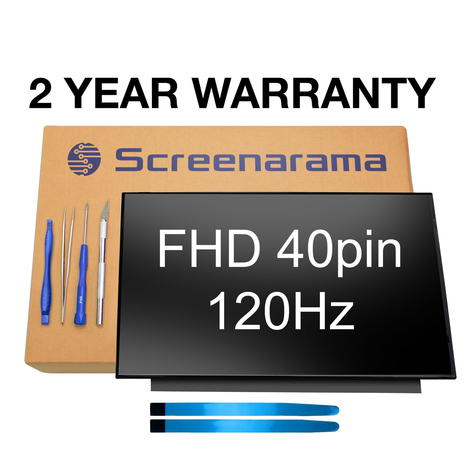 BOE NV156FHM-NX1 V8.1 120Hz FHD IPS Matte LCD Screen + Tools SCREENARAMA *FAST