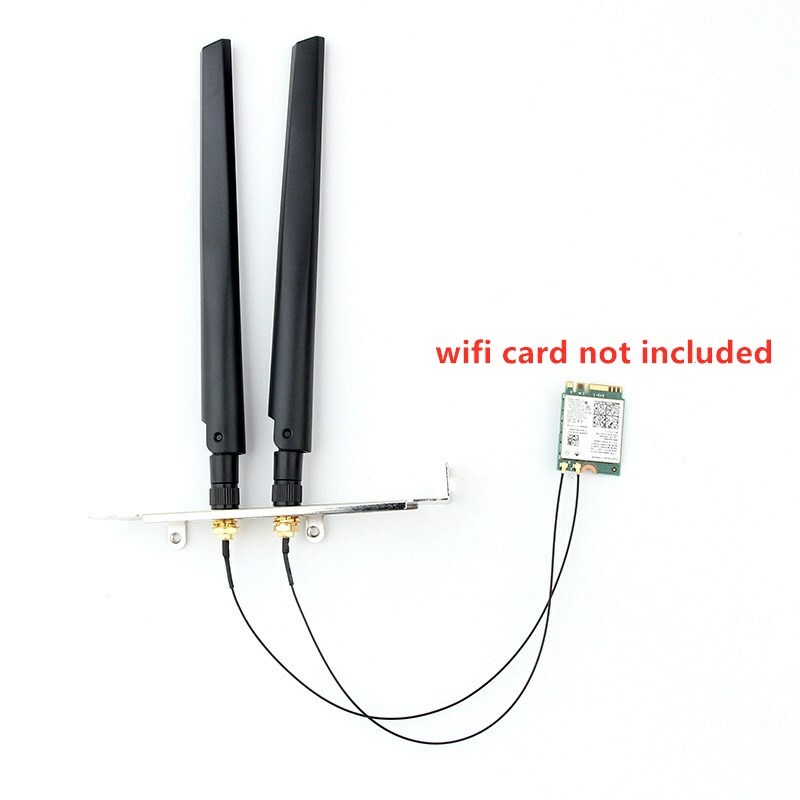 RP-SMA I-PEX MHF4 WiFi Antenna sets for Intel M.2 AX210 AX200 Wireless wifi Card
