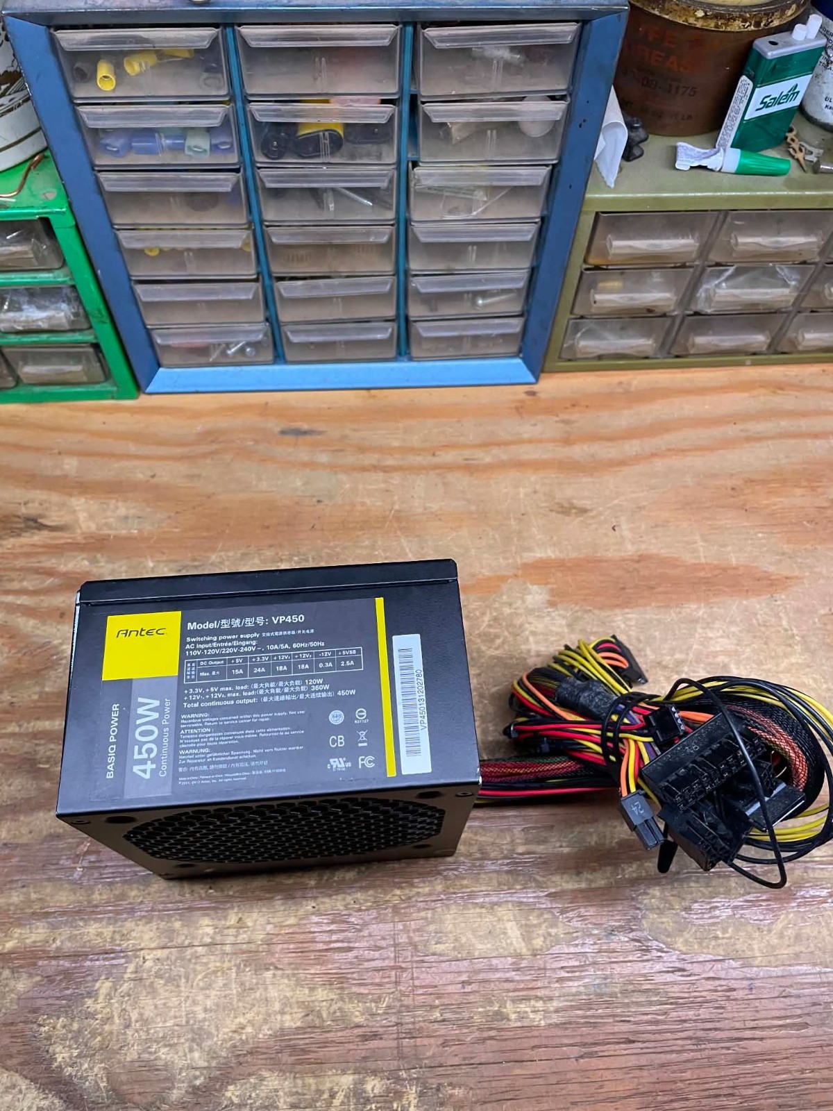 Antec VP450 Basic Continuous Power 450W Switching Power Supply MAKE OFFER