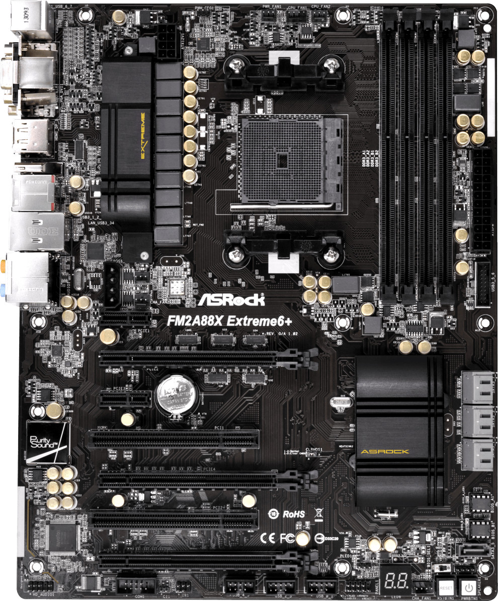 For ASROCK FM2A88X Extreme6+ Motherboard AMD FM2+ DDR3 ATX Mainboard
