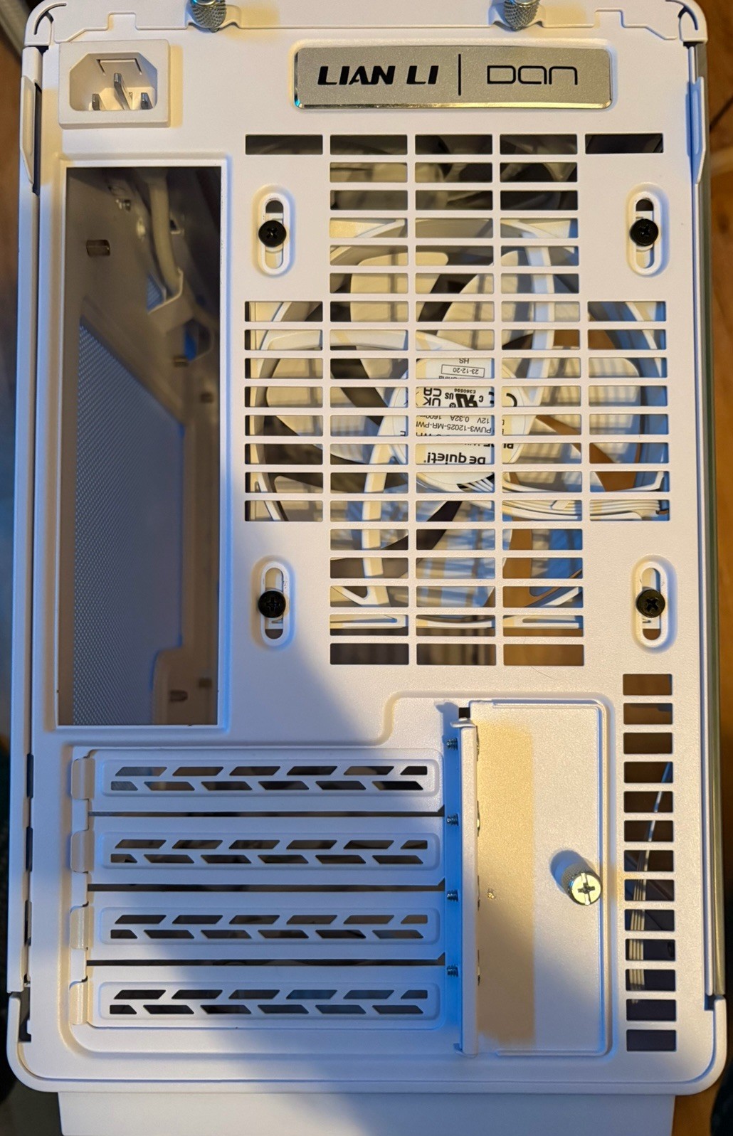 Lian Li A3-mATX PC Case – White Wood Edition – Supports 360mm AIO W/BeQuiet Fans