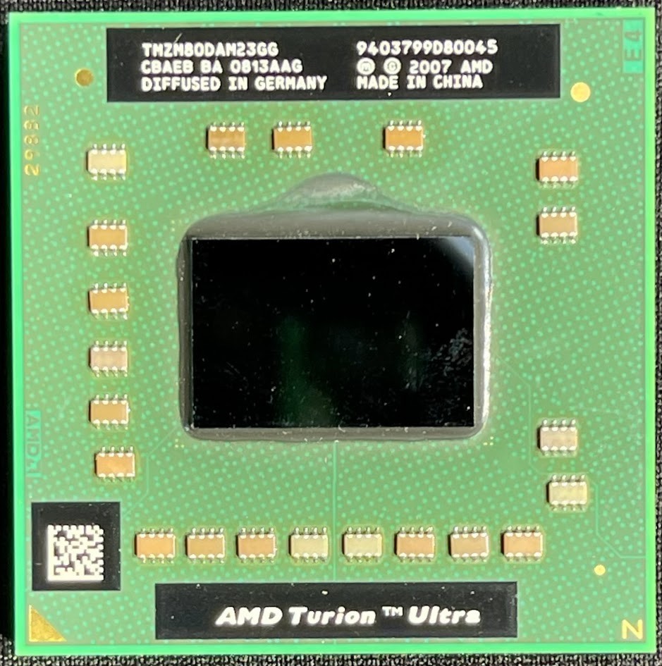 Dell / AMD Turion X2 Ultra ZM-80 Laptop CPU / Socket S1 / TMZM80DAM23GG / H338G