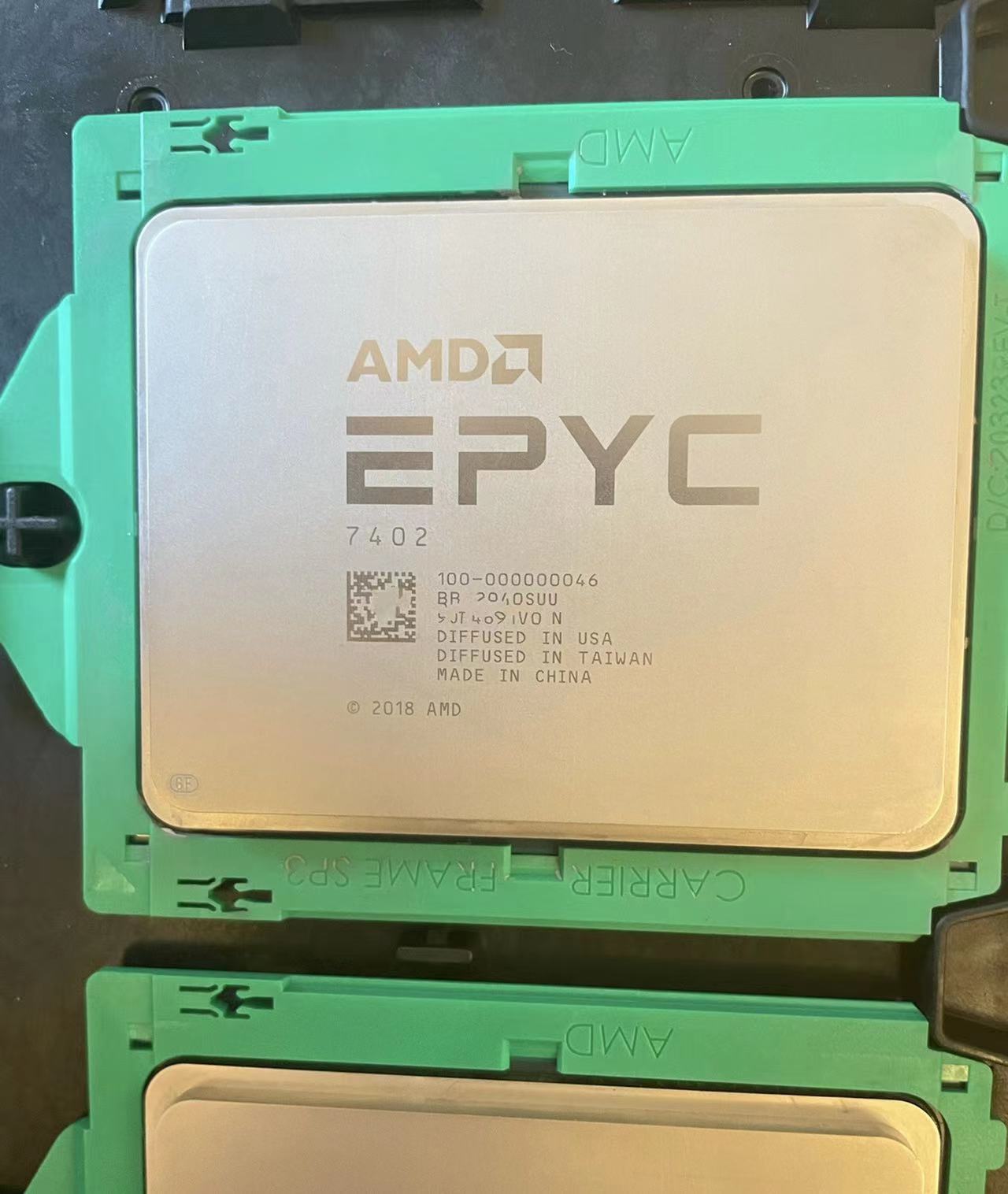 AMD epyc 7402 socket sp3 CPU processor 100-000000046 2.80ghz 24 cores 180w-