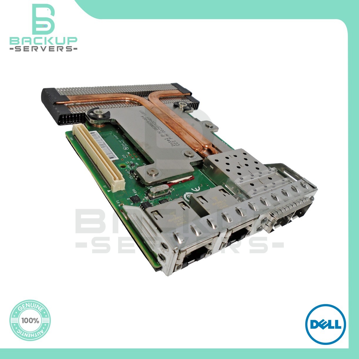 C63DV Dell Intel X520 I350 4-Port 10Gbps RJ-45 SFP+ Network Daughter Card 0C63DV