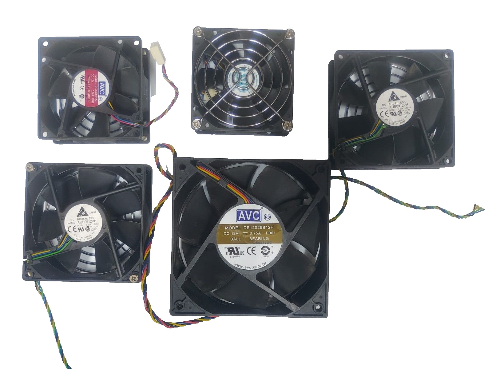 Fans Stock 5 Pieces Various Sizes Housing Case