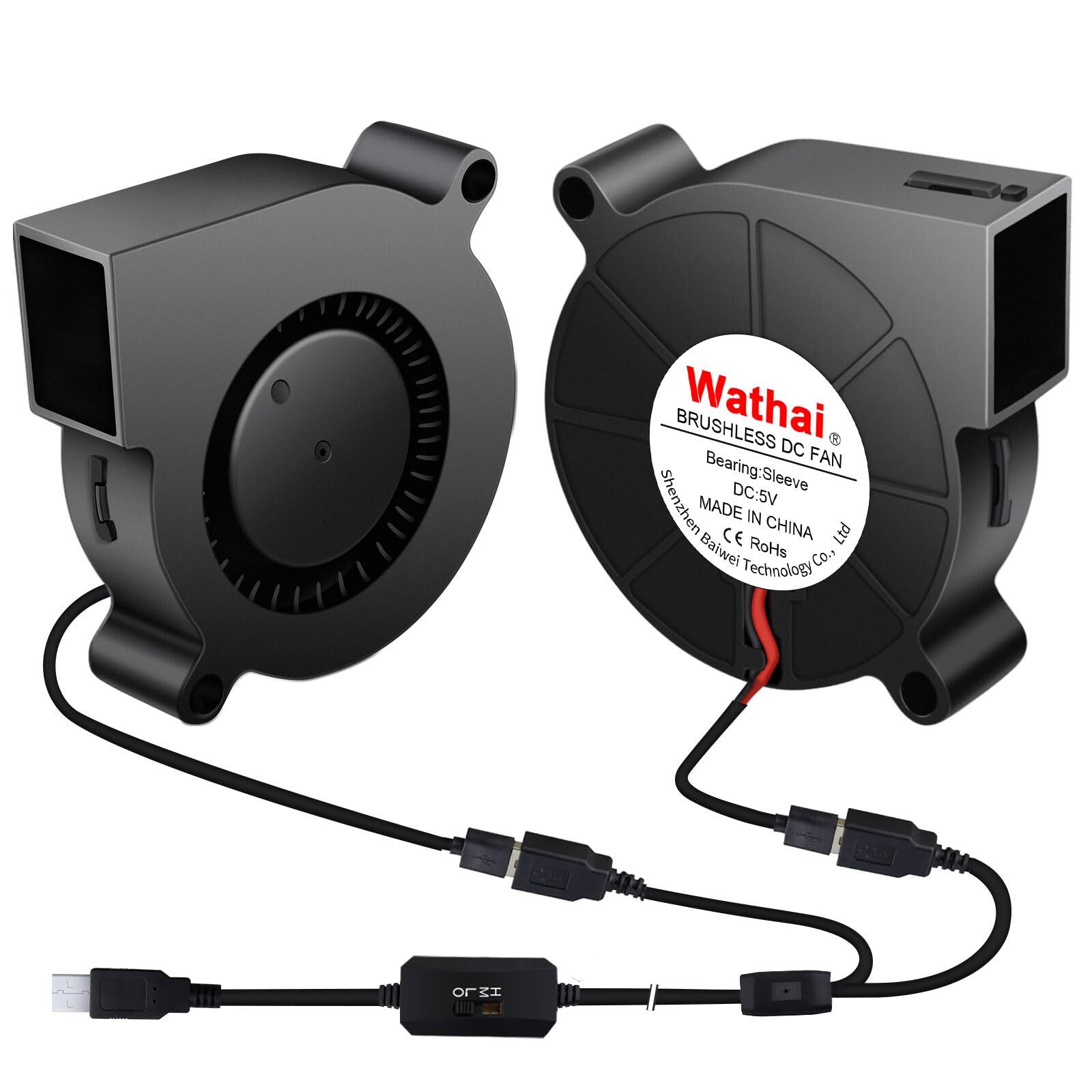 50mm X 15mm Usb Blower Fan 5v 5015 Brushless Cooling Fans With Variable Speed Co