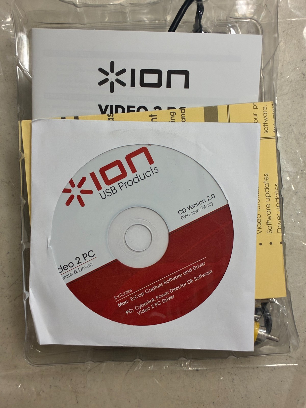 ION Video 2 PC High-Definition Digital Video Converter USB VHS to Digital