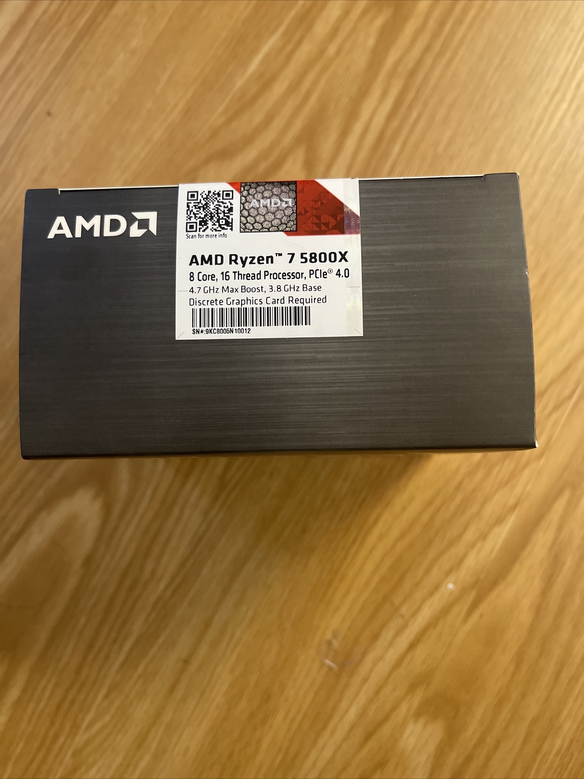AMD Ryzen 7 5800X Desktop Processor (4.7GHz, 8 Cores, Socket AM4) Box -…