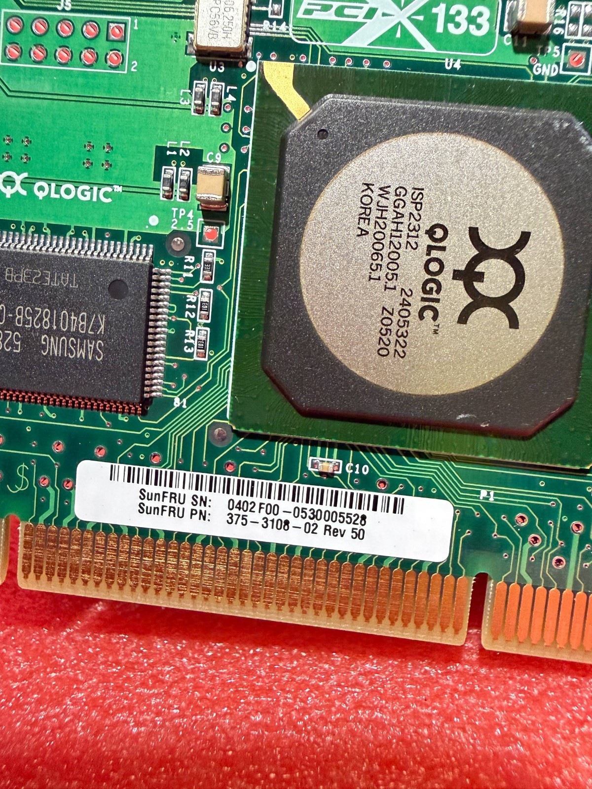 Sun Microsystems 2GB PCI-X Dual FC Host Network Adapter Card 375-3363