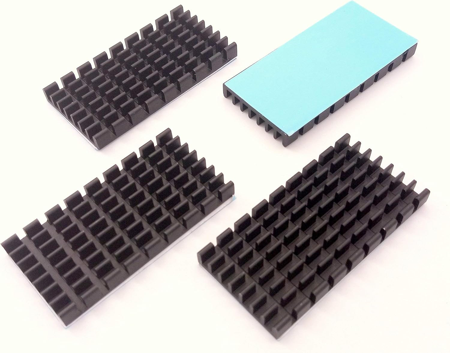 Aluminum Heatsink 4 Pack 50x25x5mm Thermal Conductive Tape Raspberry Pi M.2 SSD