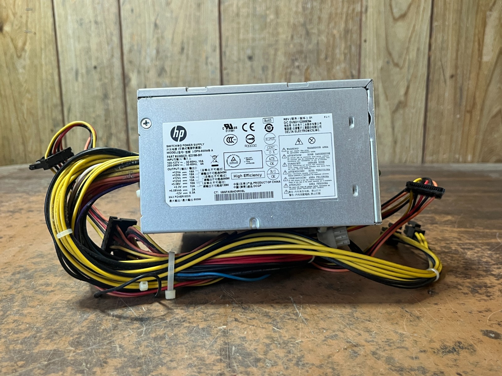 633186-001 DPS-600WB A 600W for HP ENVY 810 Phoenix h9-1400t Power Supply