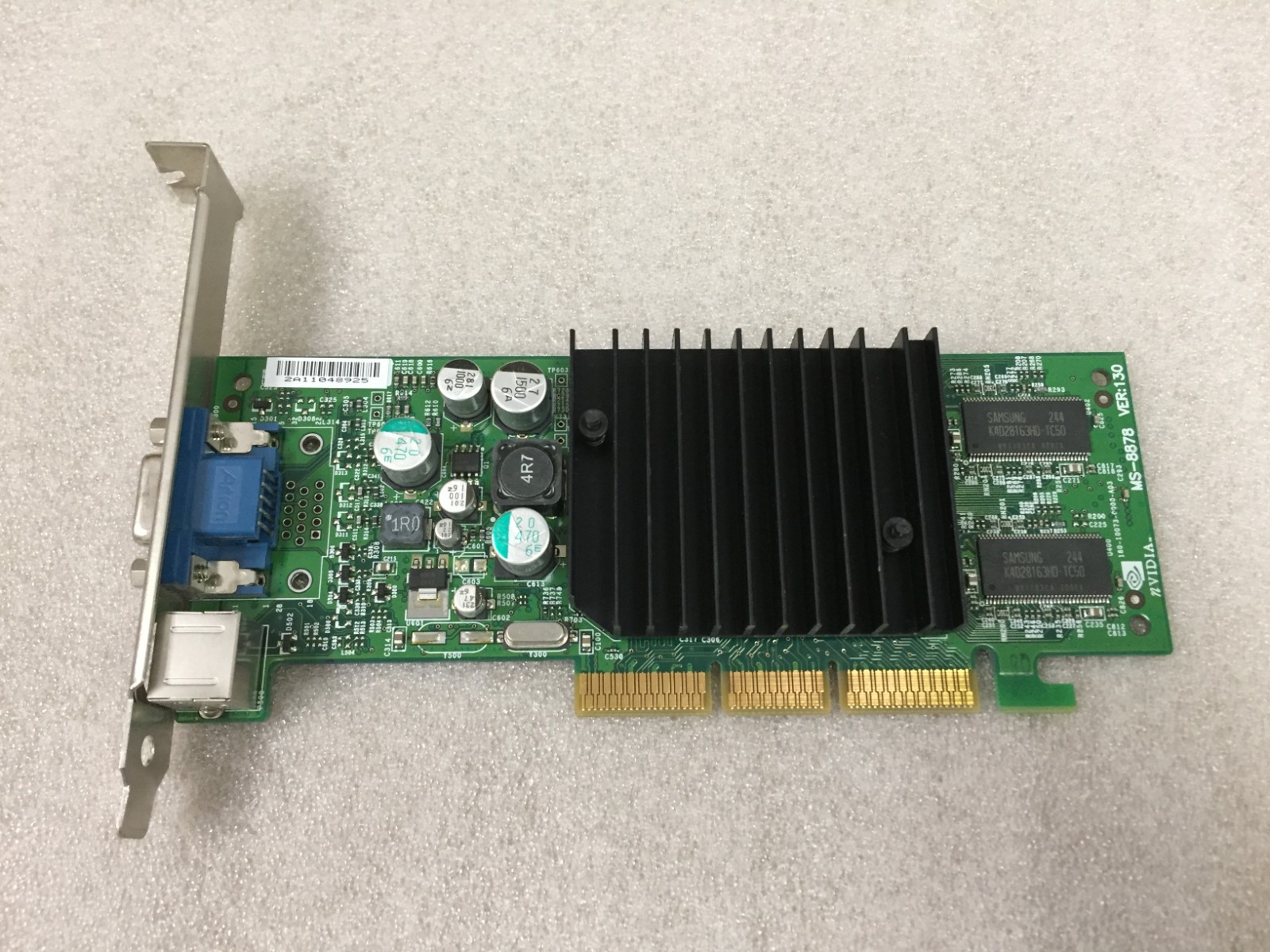 Dell 5H175 Nvidia GeForce4 MX 420 64MB AGP Video Card VGA S-Video MS-8878
