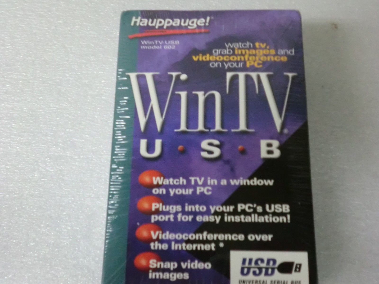 Vintage Hauppauge! WinTV USB Model 602 – New/Sealed in Retail Box