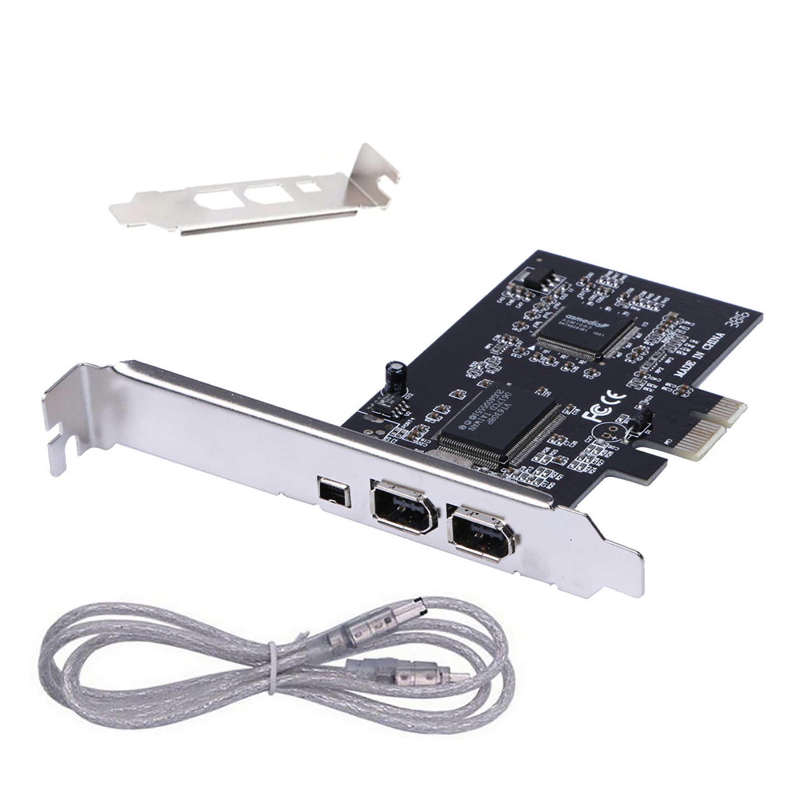 New 3 Ports 1394A Firewire Expansion Card 400Mbps Expansion Adapter Card