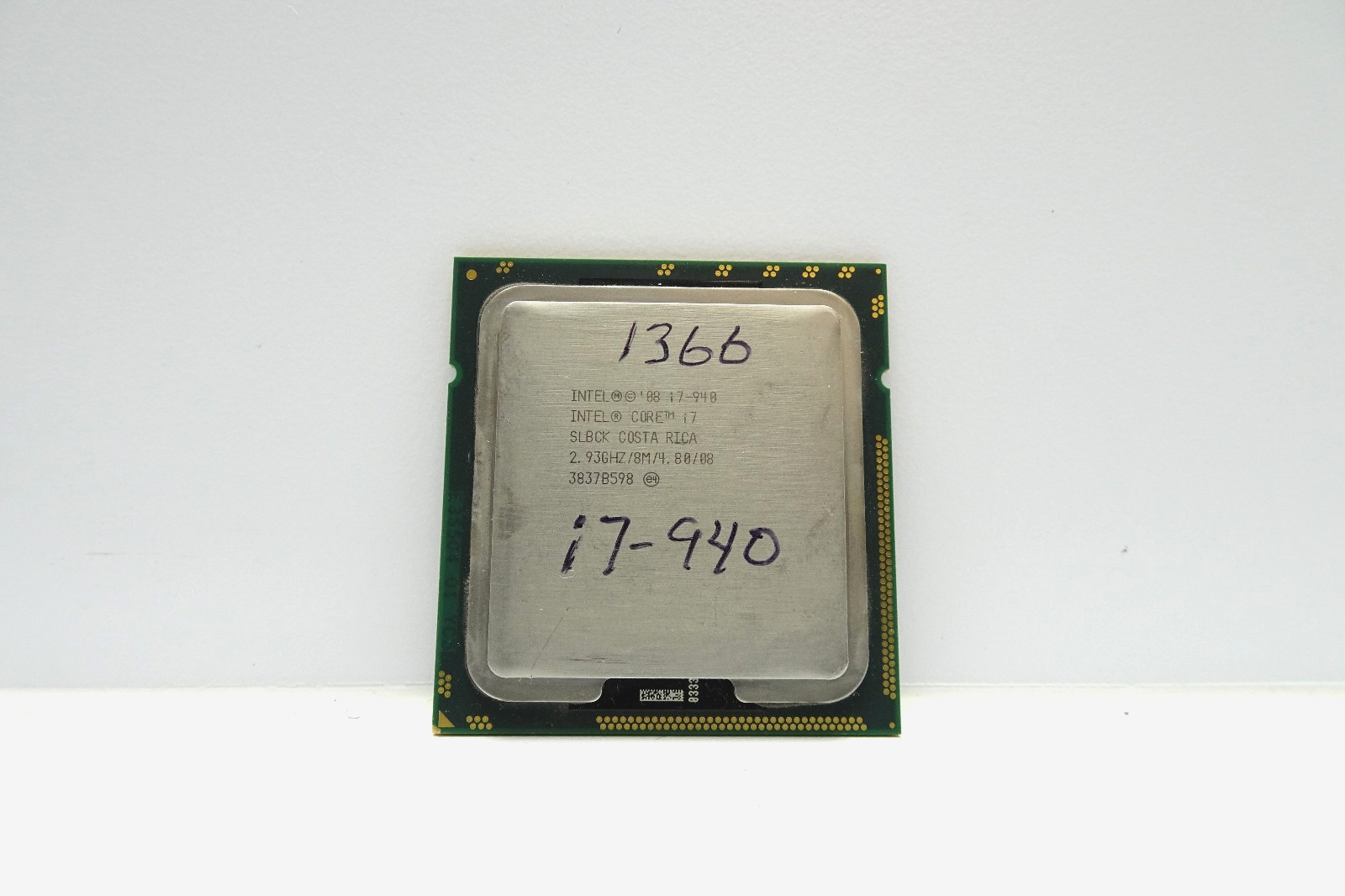 Intel Core i7-940 CPU | 4 Cores | 8 Threads | 3.2 GHz | 1366 Socket