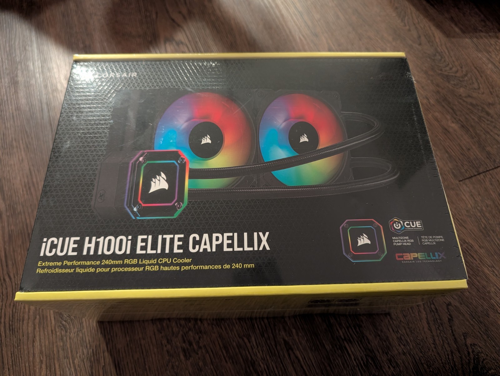 CORSAIR iCUE H100i ELITE CAPELLIX Liquid CPU Cooler – Black (CW-9060046-WW)