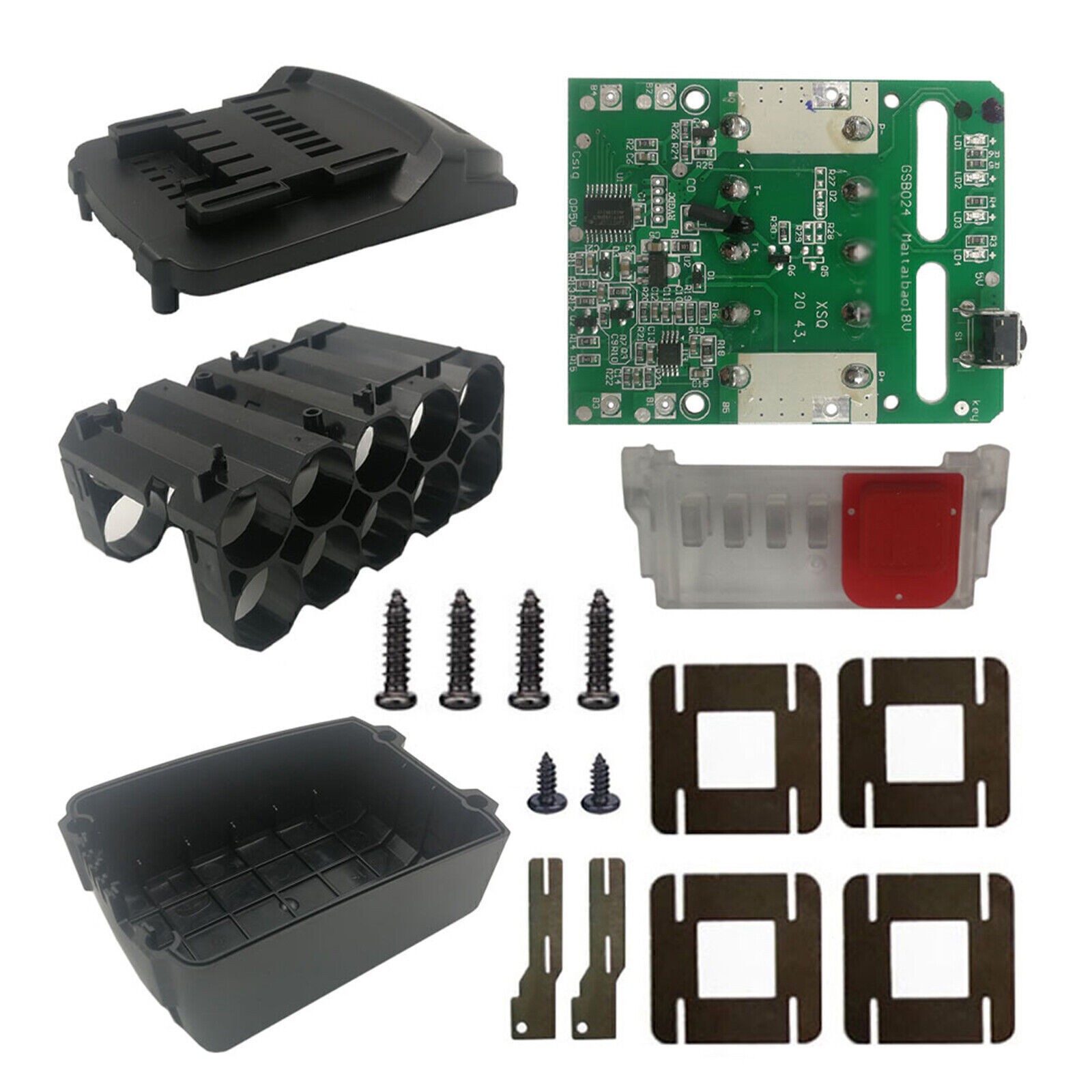 PCB Circuit Board For Metabo 18V 20V Lithium Battery Case Plastic Housing Shell