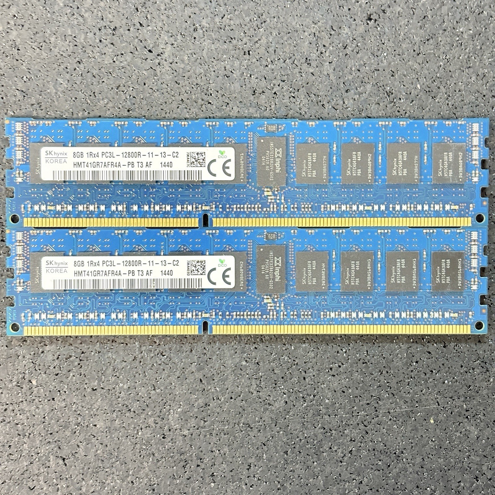 SK hynix 16GB (2x8GB) DDR3L-1600 PC3L-12800R ECC RDIMM HMT41GR7AFR4A