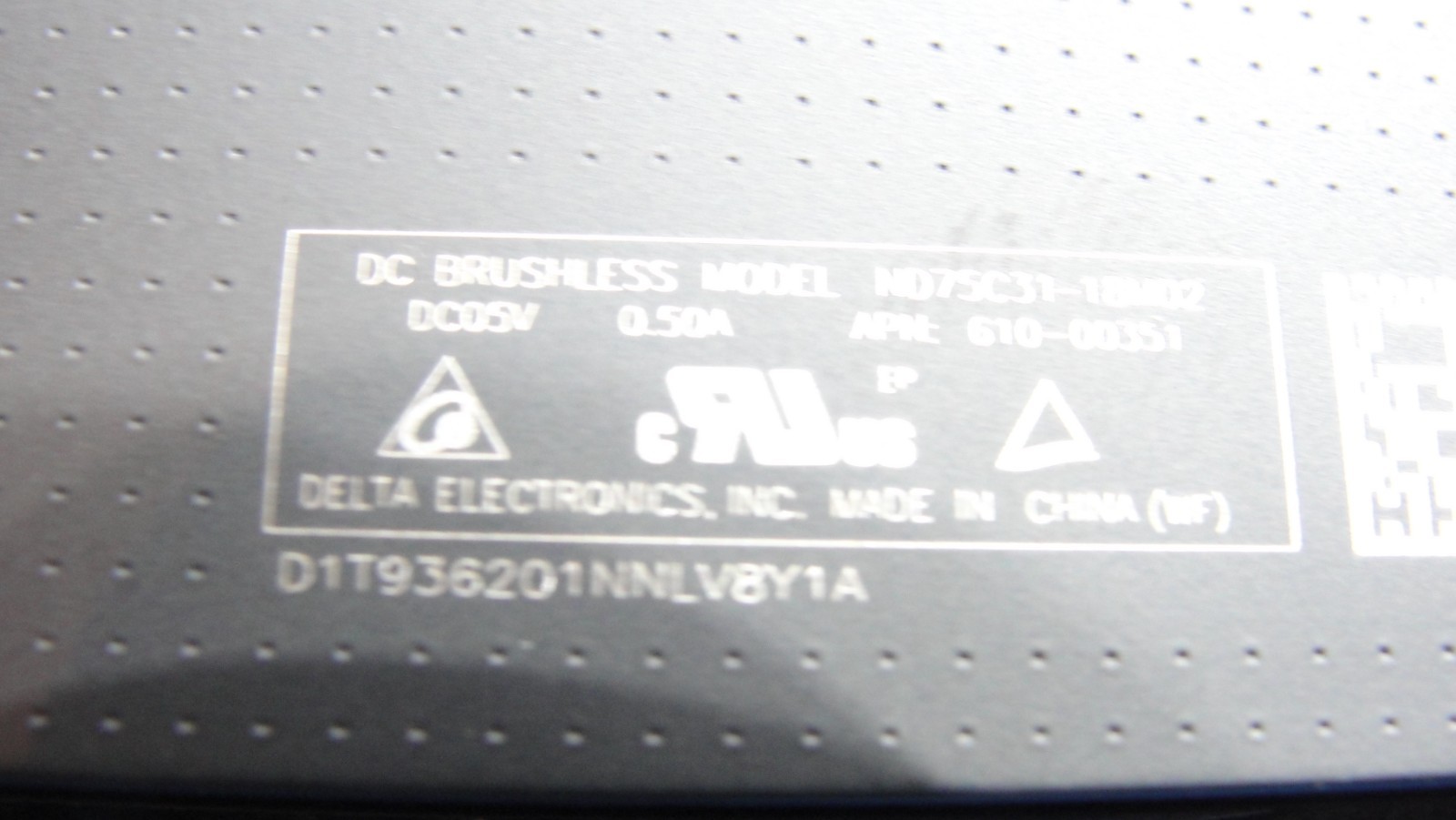 MacBook Pro A2141 Late 2019 MVVL2LL/A MVVM2LL/A 16″ Genuine Right Fan 923-03875