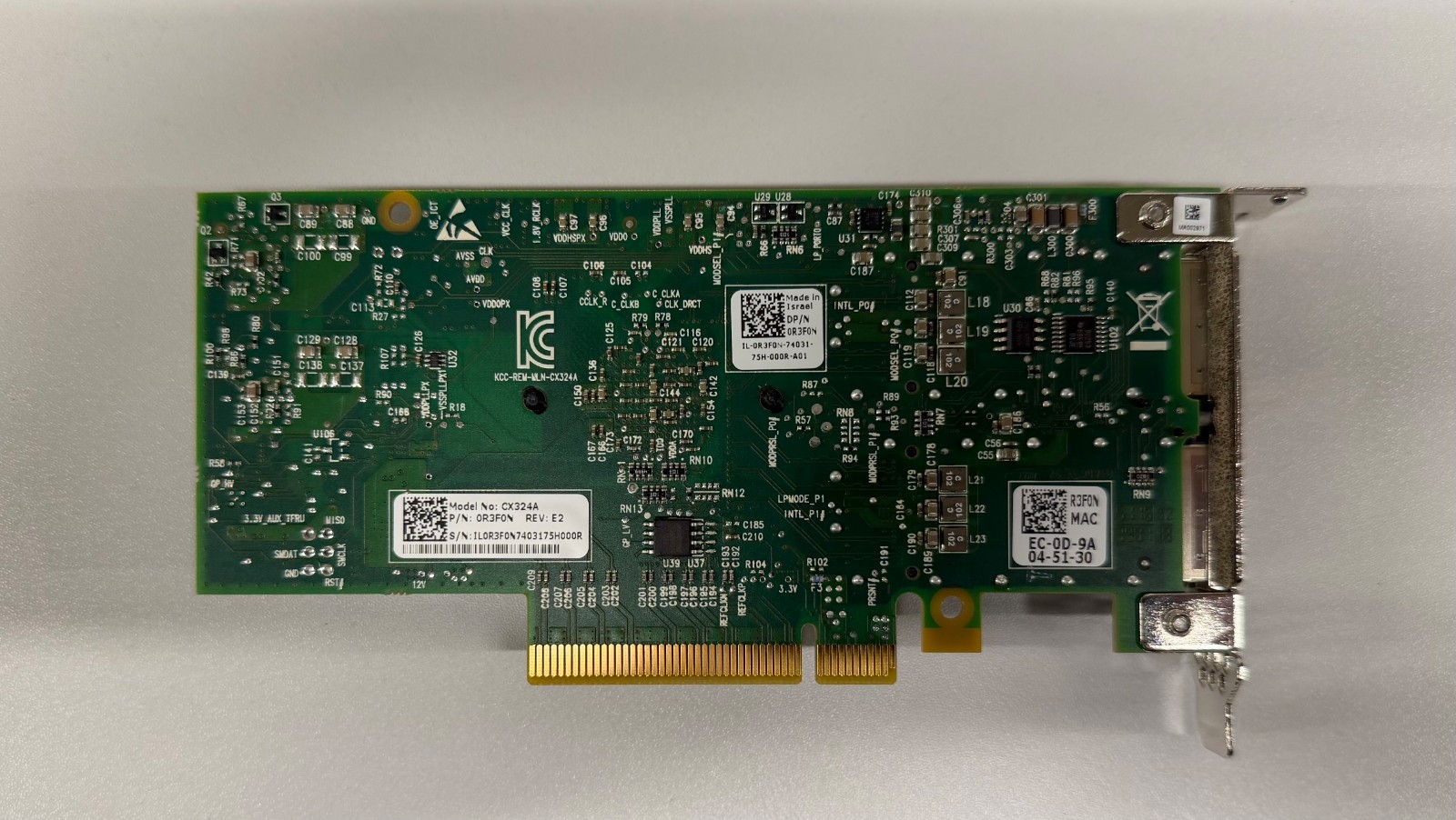 LOT OF 20x R3F0N DELL MELLANOX 40GB DUAL PORT NETWORK ADAPTER CX324A