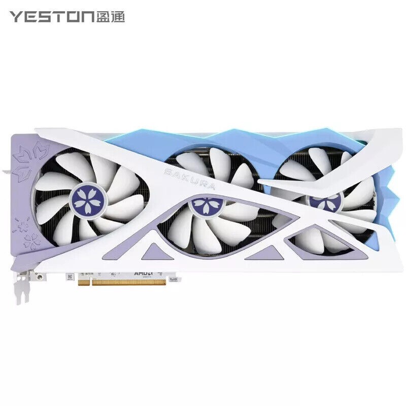 Yeston Radeon RX 7800 XT 16GB GDDR6 Sakura Bride Gaming Graphics Card
