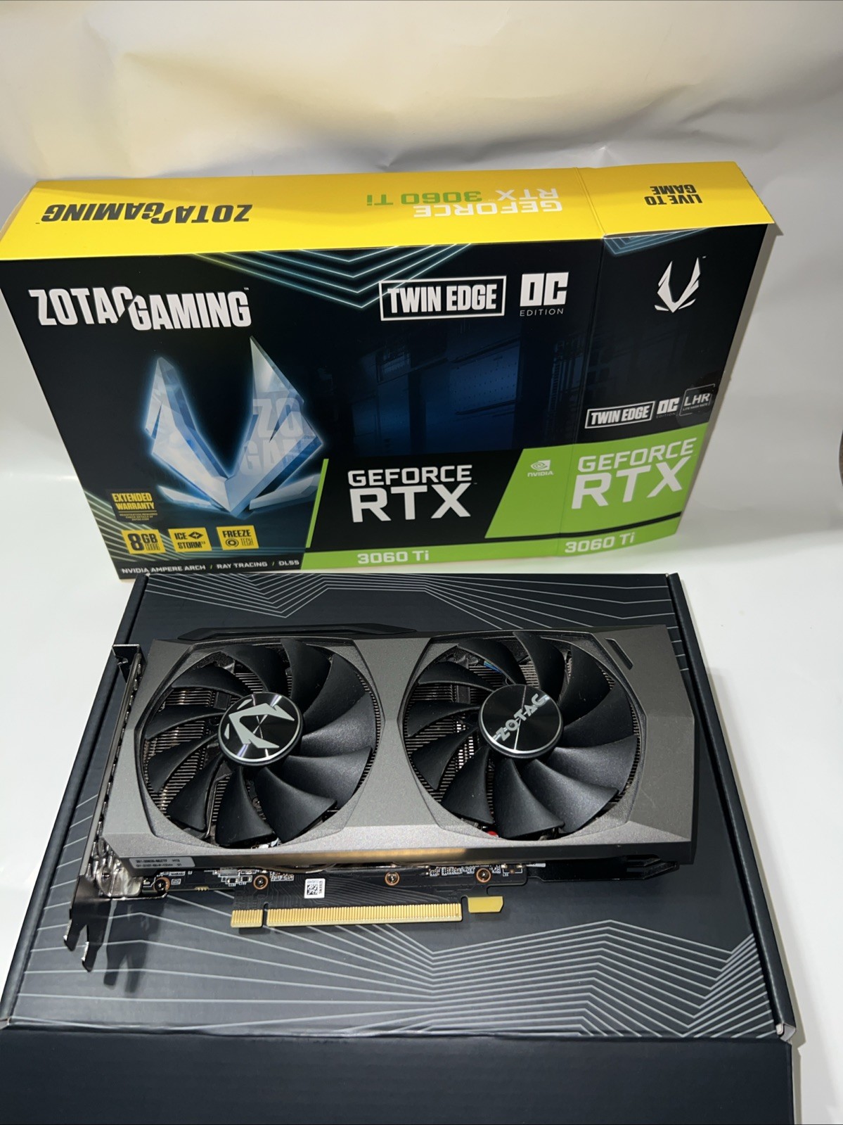 ZOTAC GAMING GeForce RTX 3060 Ti Twin Edge OC LHR 8GB GDDR6 Graphics Card