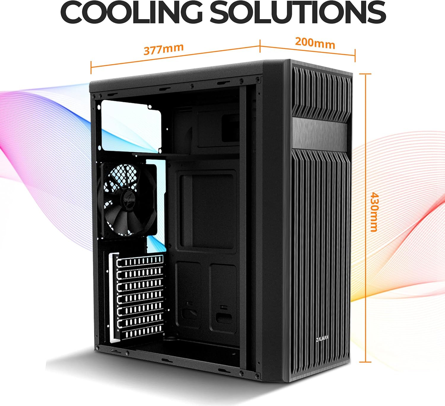 T6 ATX Mid Tower Computer PC Case, Pre-Installed 120Mm Fan, 5.25 ODD, USB 3.0, P