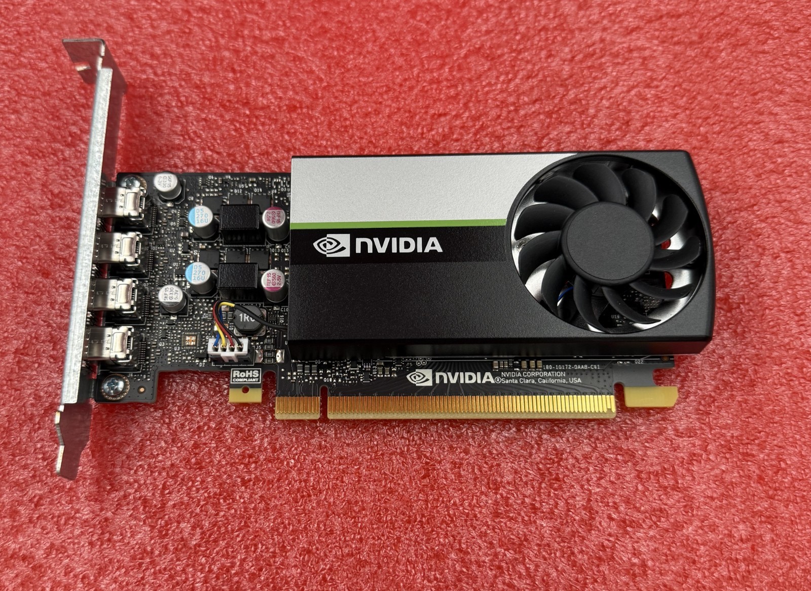 NVIDIA Quadro T1000 4GB GDDR6 Video Graphics Card PCIe 4x Mini DP.