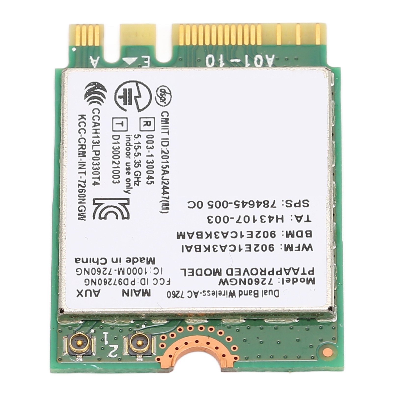 Dual Band WiFi Card 2.4Ghz 5Ghz 1200Mbps Bluetooth 4.0 NGFF M.2 Wireless In WIGO