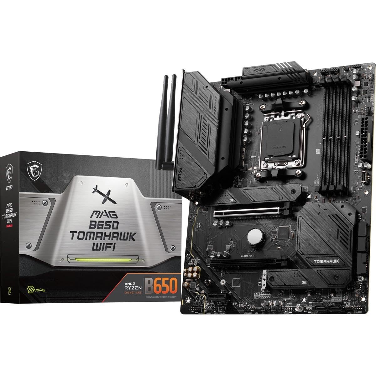 MSI MAG B650 Tomahawk WiFi Gaming Motherboard ATX, Information Not Available