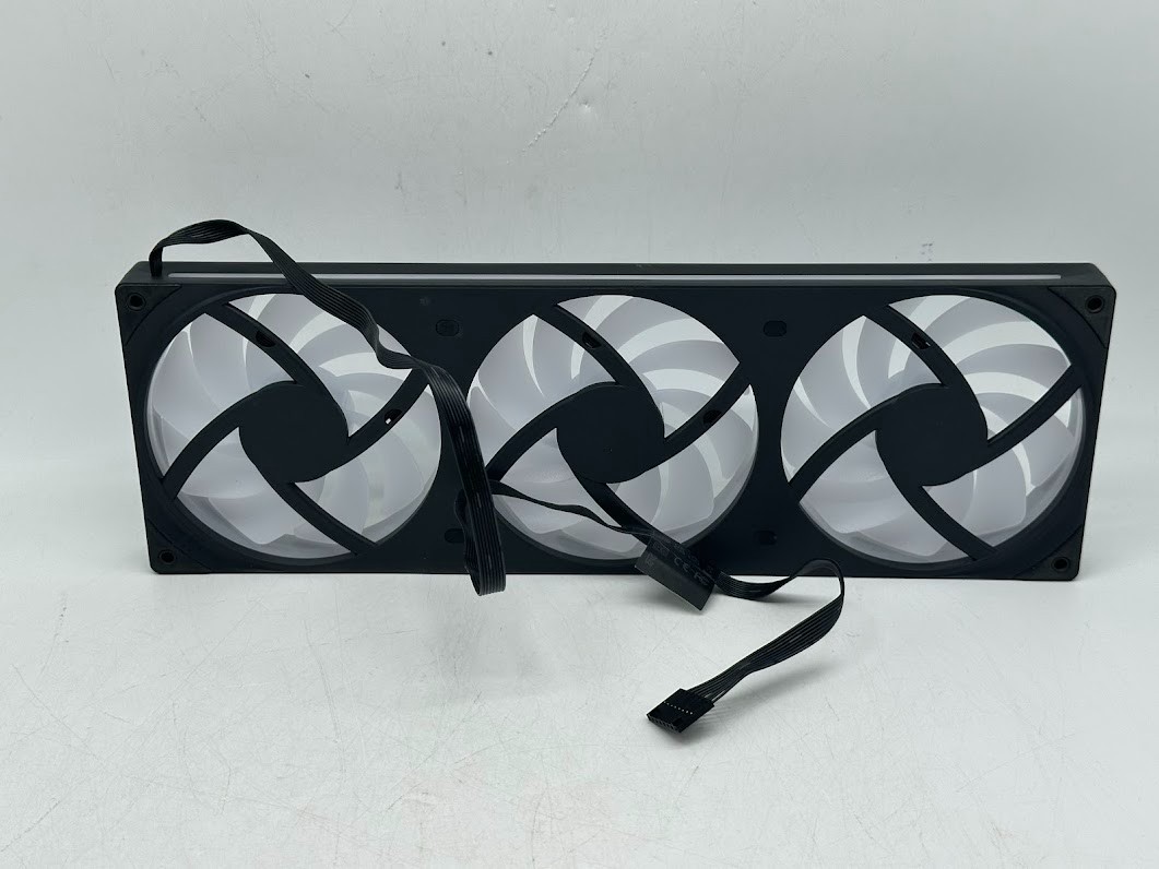 NZXT F360 RGB Core – 360mm Single-Frame Fan Unit with 3 x 120mm RGB Fans – Black