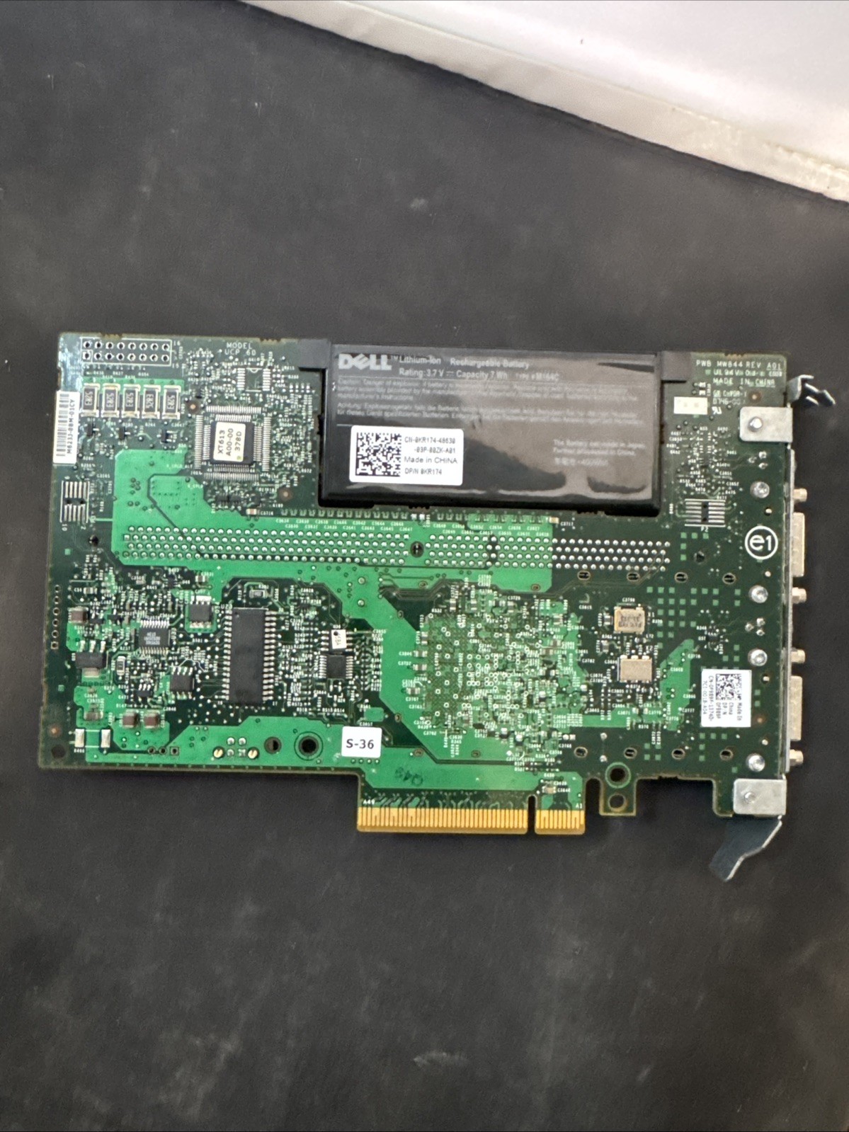 DELL PERC 6/E 3Gb/s PCI-E x8 SAS RAID Controll