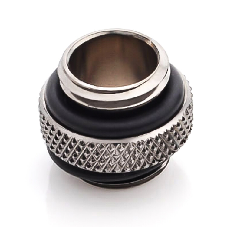 Bitspower G1/4″ 5mm Male to Male Fitting, Black Sparkle