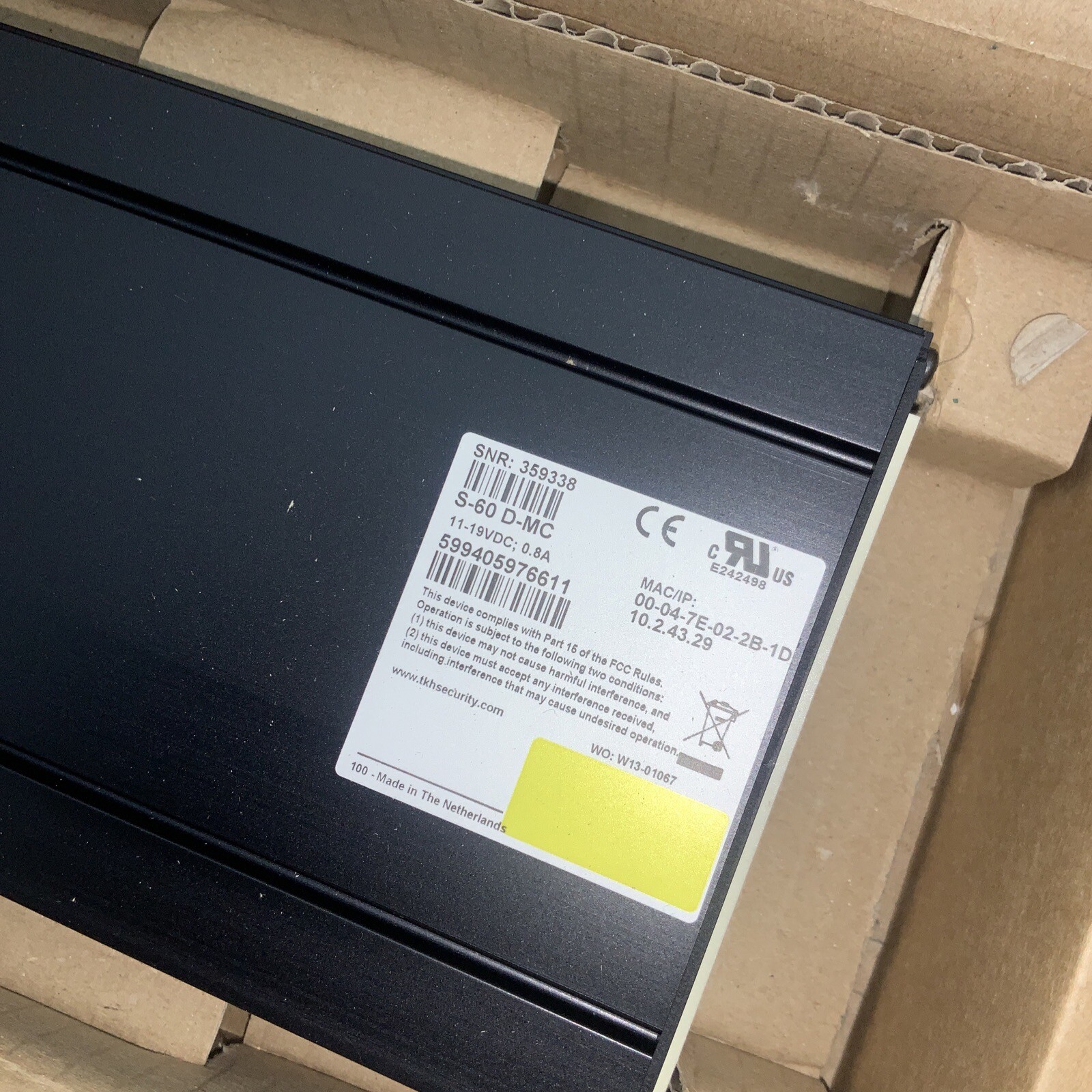 Siqura IQ S-60 D-MC Video Server IP Transmission decompress MPEG-2, MPEG-4