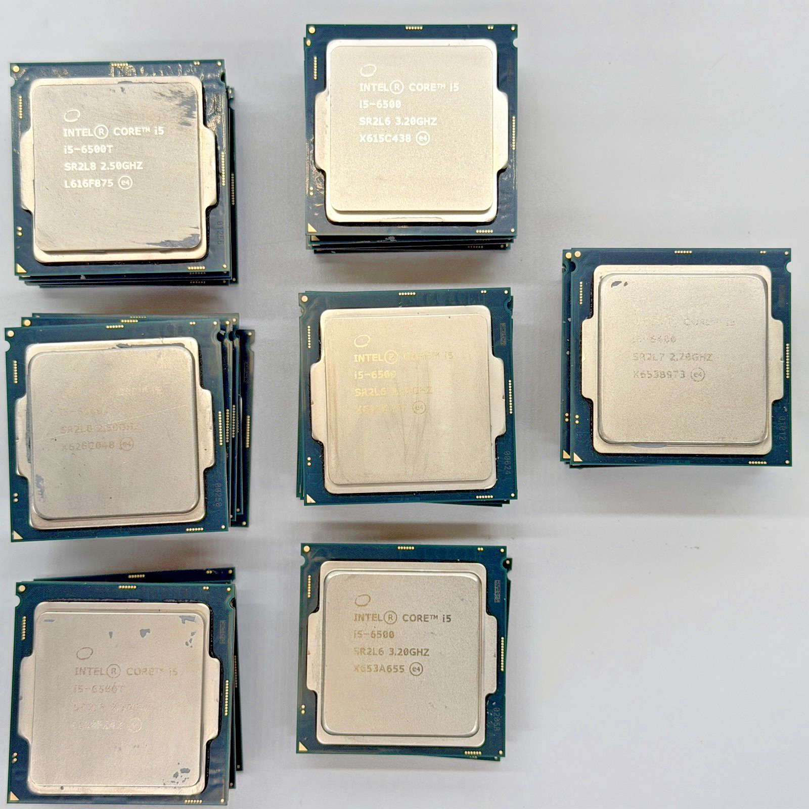 (34) Intel Core i5-6th Gen. (15) SR2L8, (13) SR2L6, (6) SR2L7