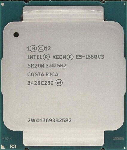 Intel Xeon E5-1660 V3 3.0GHz 8Core 20MB SR20N LGA2011-3 140W CPU Processor