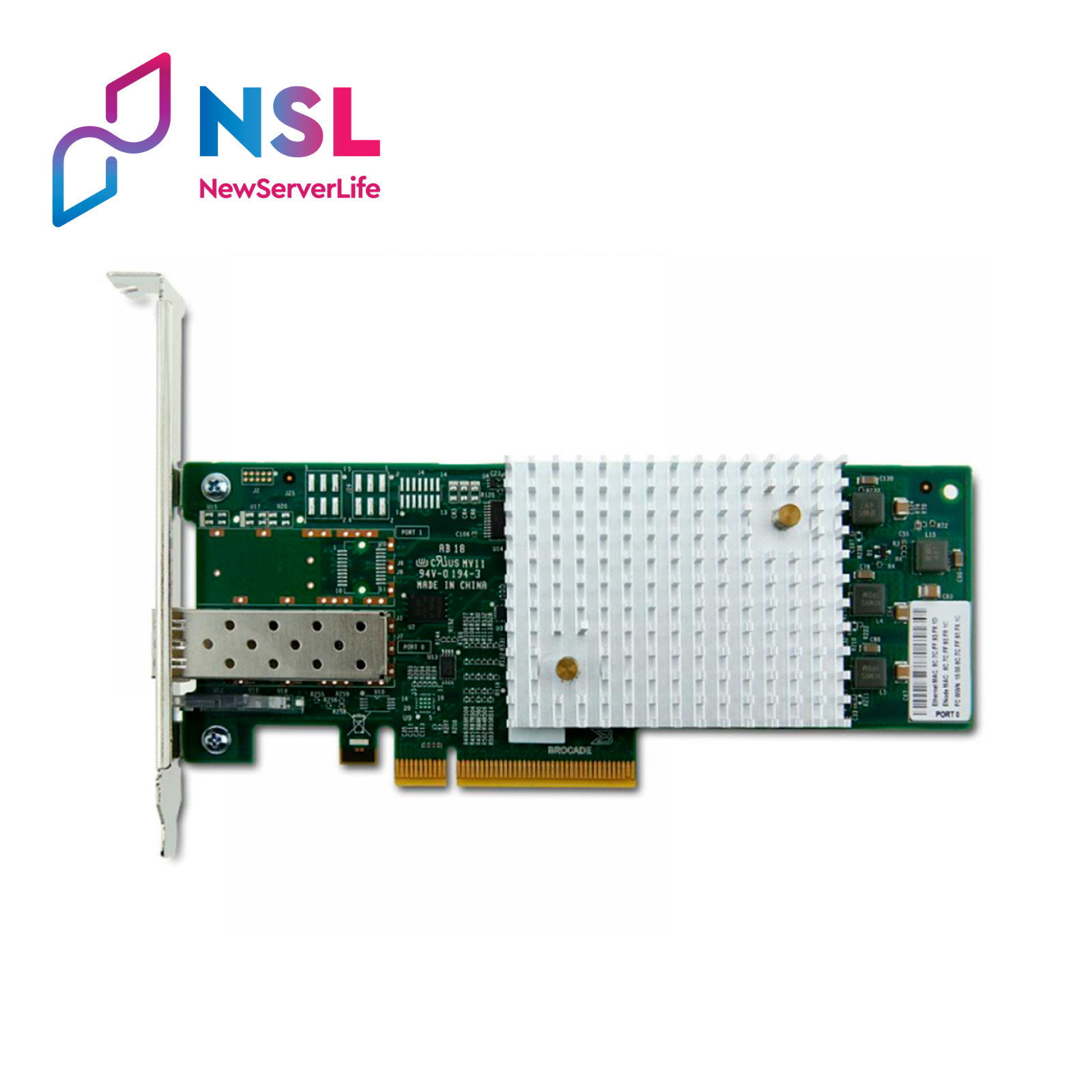 DELL BROCADE 1x 10Gb SFP+ PCIe Network Daughter Card High Profile BR-1860-1F00