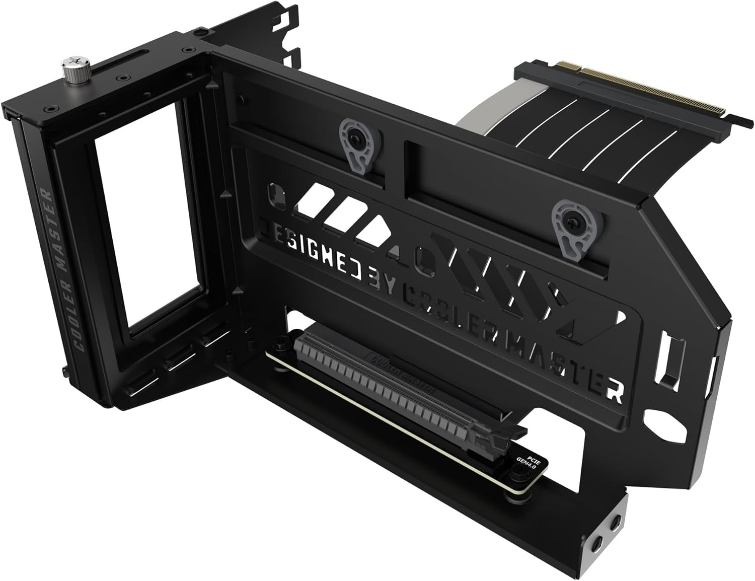 Adjustable Vertical GPU Bracket V3 PCIe 4.0 Steel Flow-Through Cooling