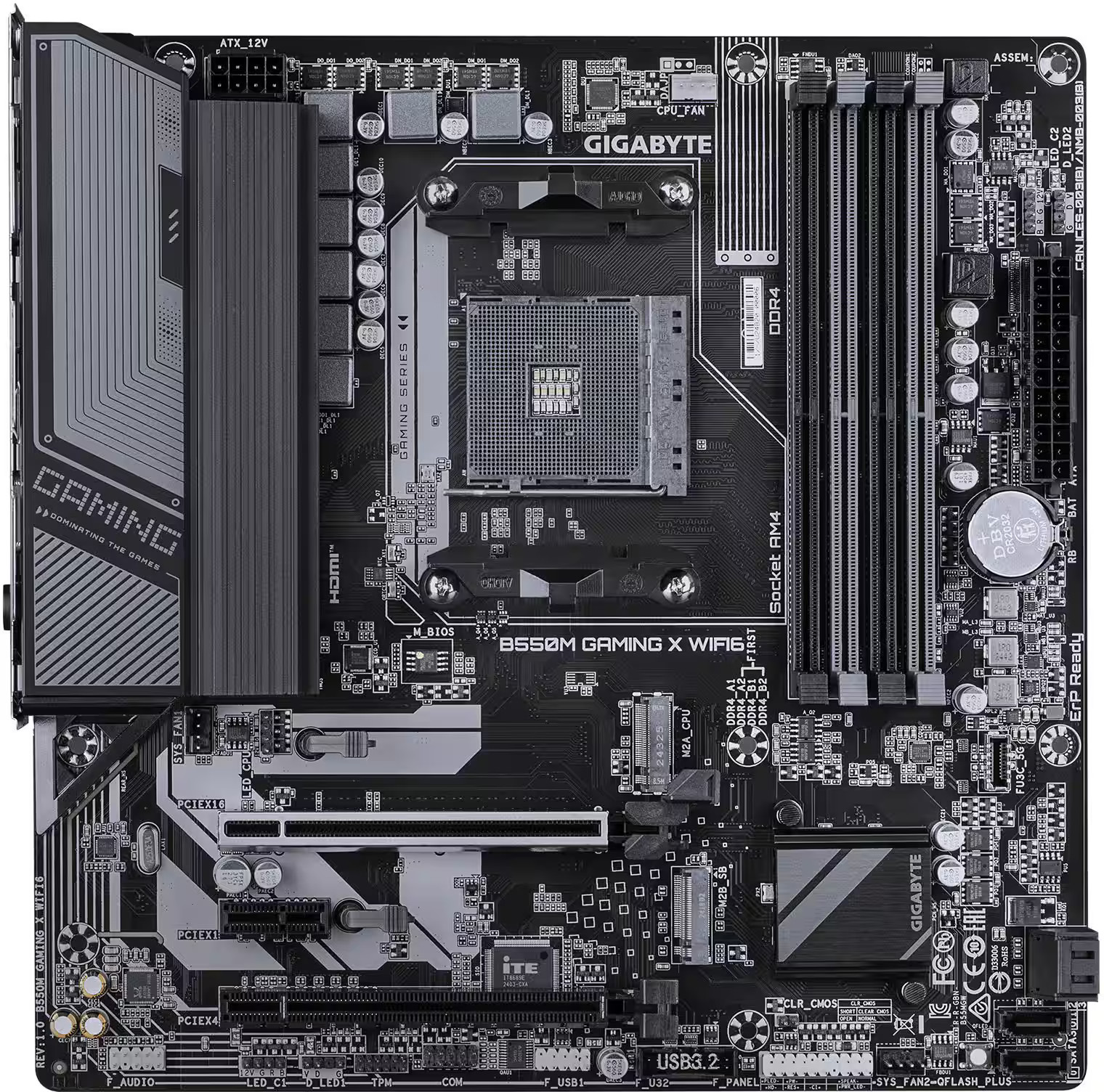 GIGABYTE – B550M GAMING X WIFI6E (Socket AM4) AMD B550 Micro-ATX DDR4 Wi-Fi 6…