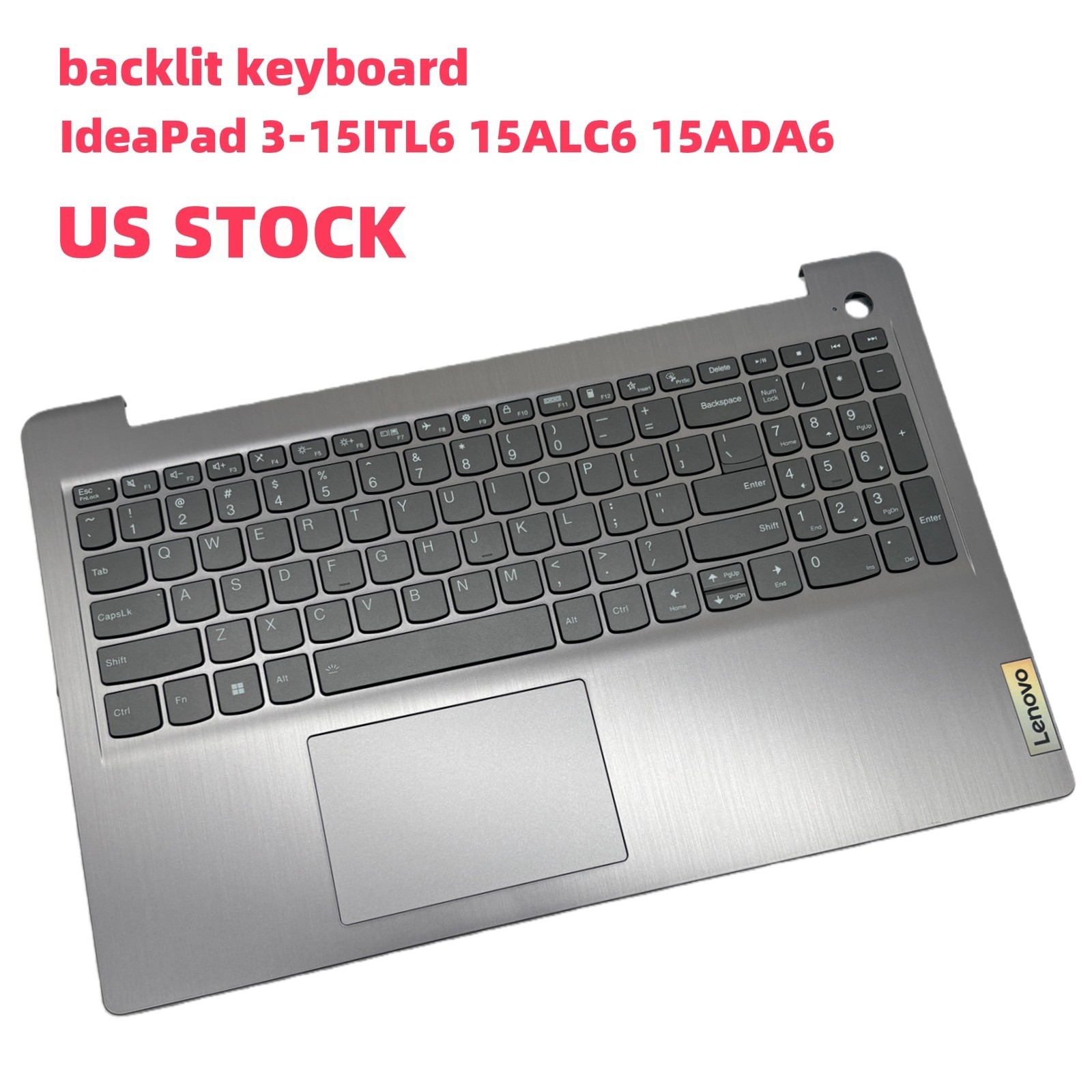 Palmrest Keyboard Touchpap For Lenovo ideapad 3-15ITL6 15ALC6 Gray 5CB1B65660